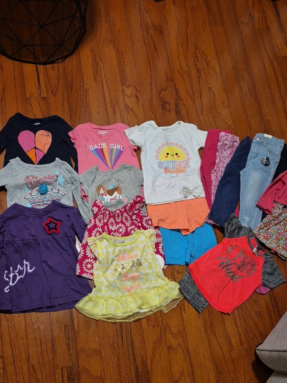OshKosh B'gosh Pink, White & Gray Girls Short Sleeve Graphic Tee 19pcs